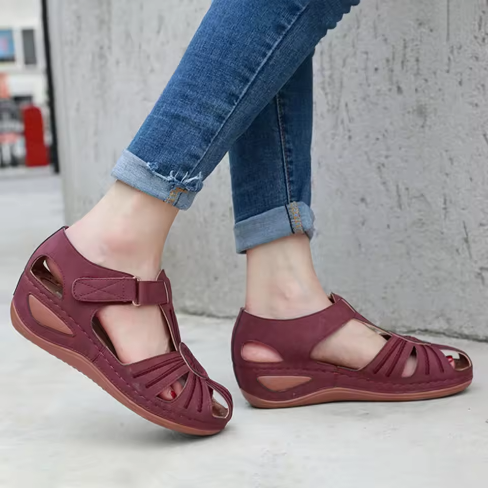 Justerbare Sandaler med Lukket Hæl for Kvinner - Ideelle for Hverdagsbruk