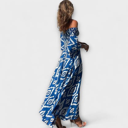 Havblomst Off-Shoulder Kjole for Stranddager