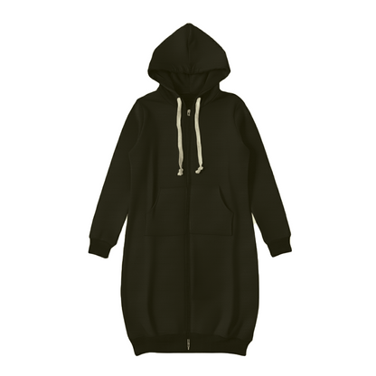 Bonnie - Koselig Langline Zip Hoodie for Hverdagsstil