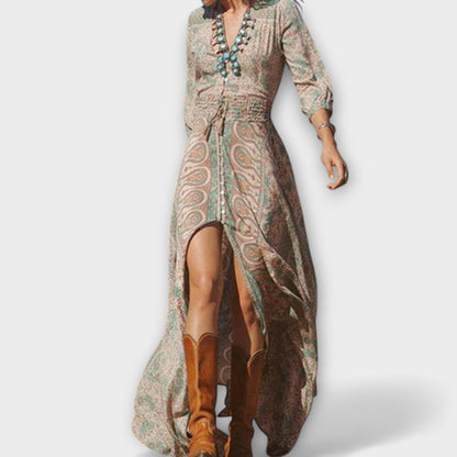 Bohemsk Maxi Kjole for Festivaler og Stranddager