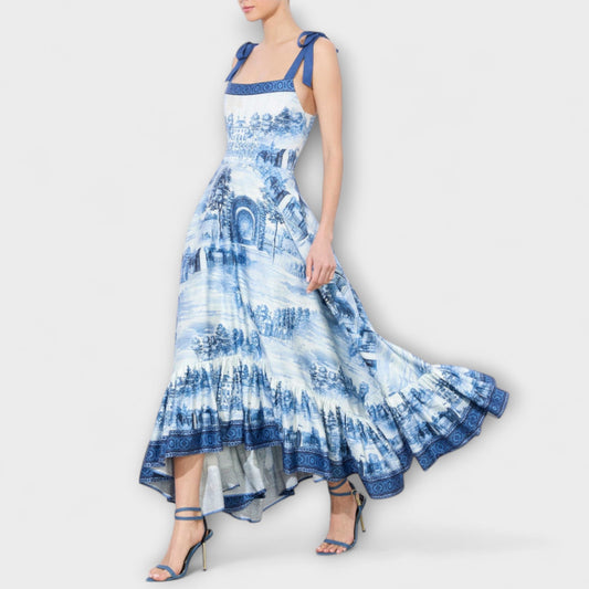 Lucia - Blomster Maxi Kjole for Alle Anledninger