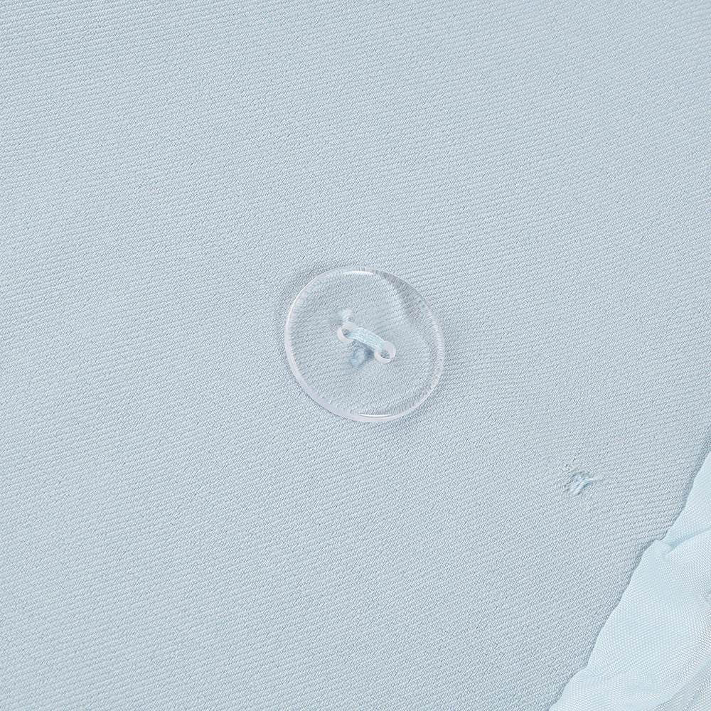 Chic Cape Blazer Mini Kjole med Belte og Gull Detaljer