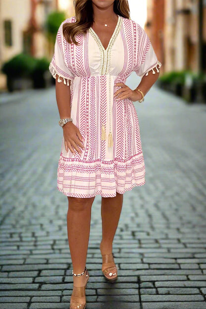 Magdalena | Stilig Trykt Kjole for Enhver Anledning