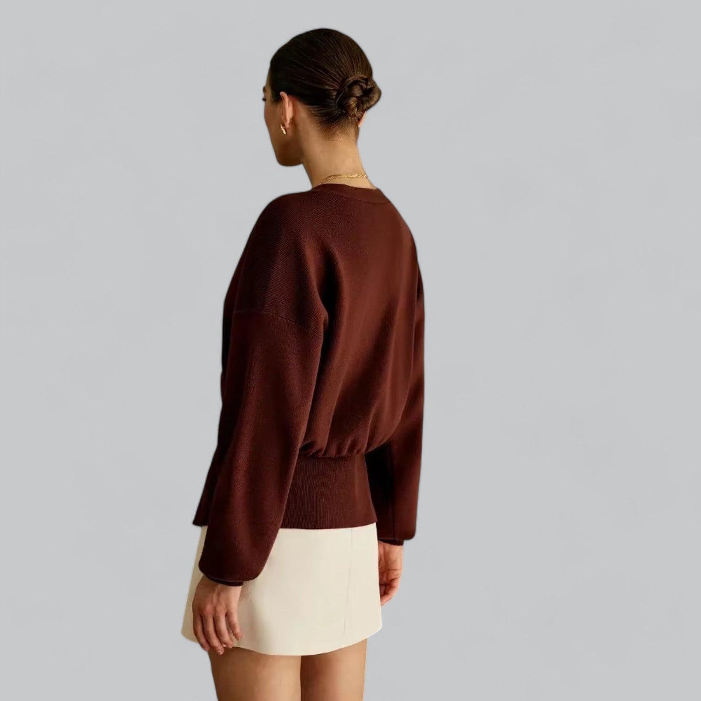 Stilig V-hals Dame Cardigan for Alle Anledninger