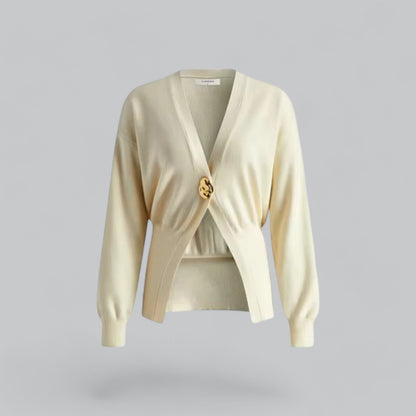 Stilig V-hals Dame Cardigan for Alle Anledninger