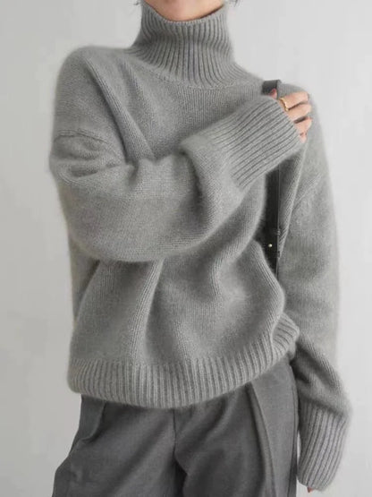 Elizabeth - Koselig Strikket Turtleneck for Hverdagsbruk