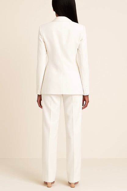 Chic kvinnes formelle dresssett med lang blazer