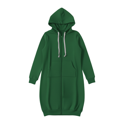 Bonnie - Koselig Langline Zip Hoodie for Hverdagsstil