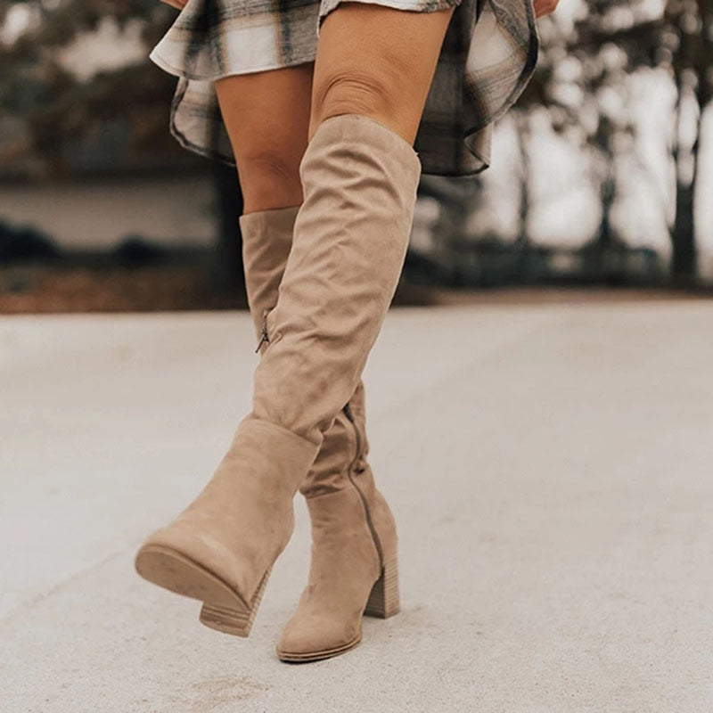 Eliana Suede Kneboots for Chic Høststil