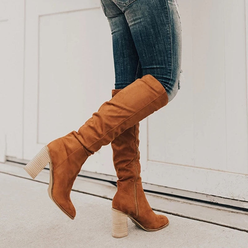 Eliana Suede Kneboots for Chic Høststil