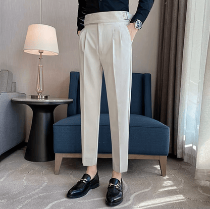 Herreformelle høyt midjefasongede bukser for anledninger