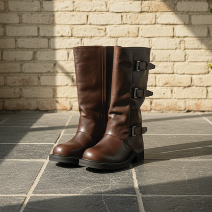 Charlotte - Retro Knelengde Moteboots for Alle Anledninger