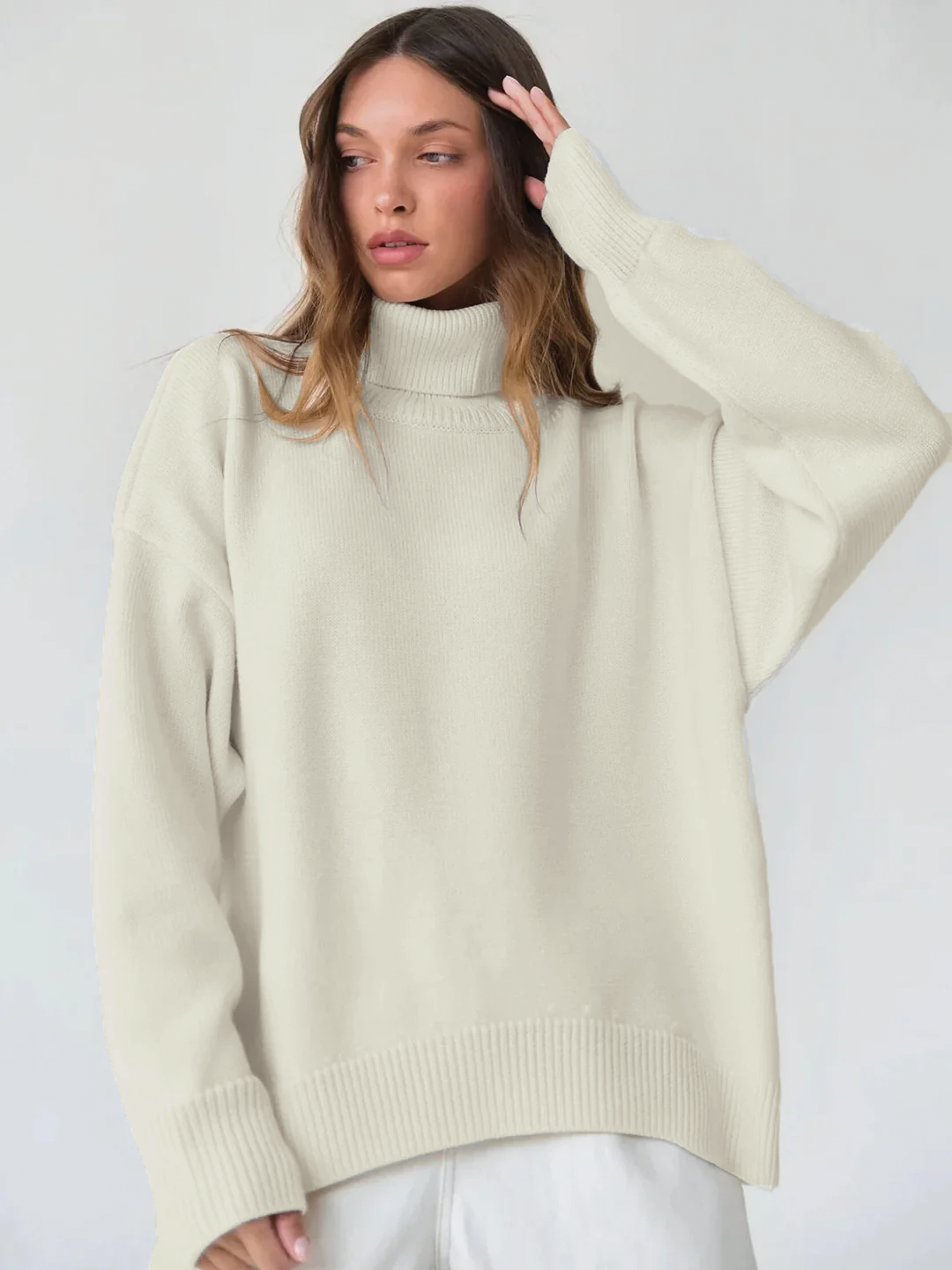 Arya - Koselig Strikket Turtleneck for Hver Anledning