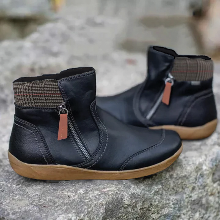 Chic Faux Fur Ankelstøvler for Stilige Utflukter