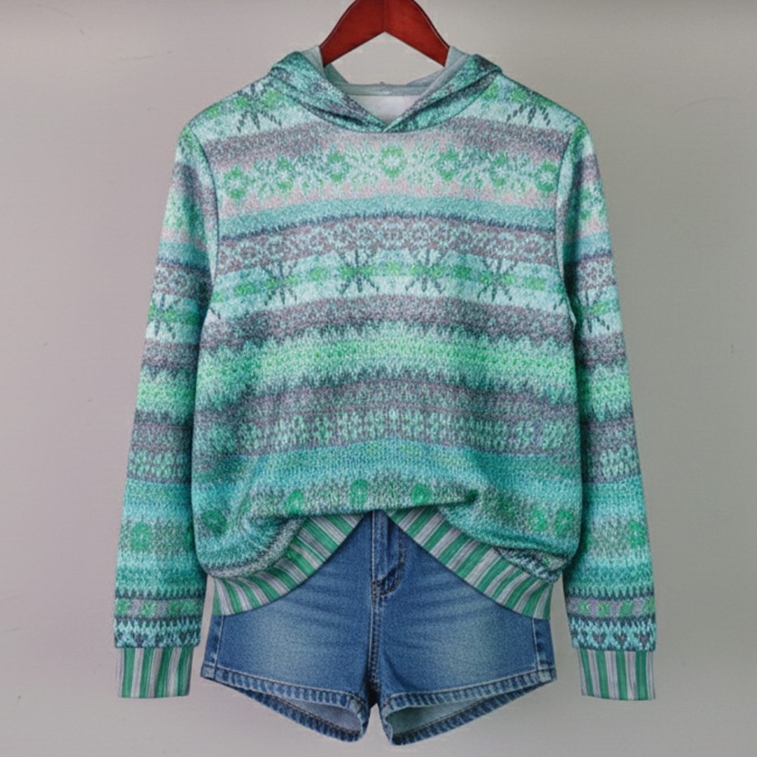 Judy – Stilig Trykt Hoodie for Hverdagsbruk