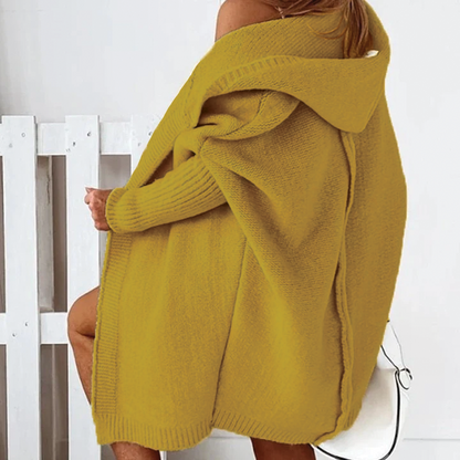 Chic hettegenser i strikk for hverdagsbruk