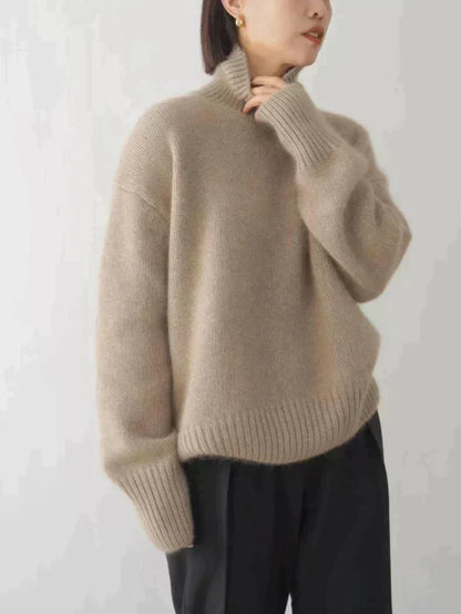 Elizabeth - Koselig Strikket Turtleneck for Hverdagsbruk