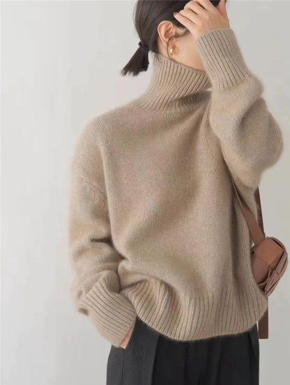 Elizabeth - Koselig Strikket Turtleneck for Hverdagsbruk