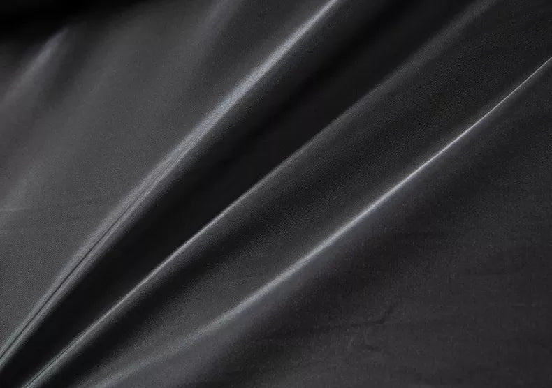 Stilig Herre Lang Jakke med Lag og Glidelåsinnsats