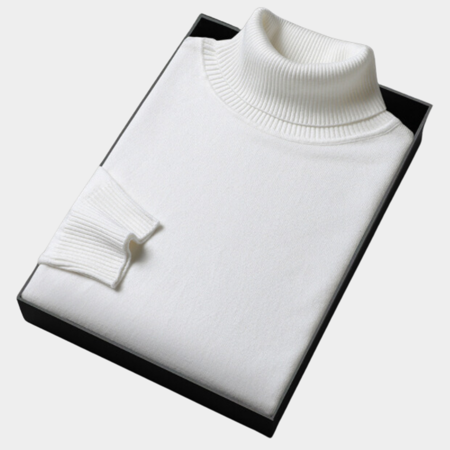 Menns Livlige Strikket Turtleneck for Stilige Anledninger