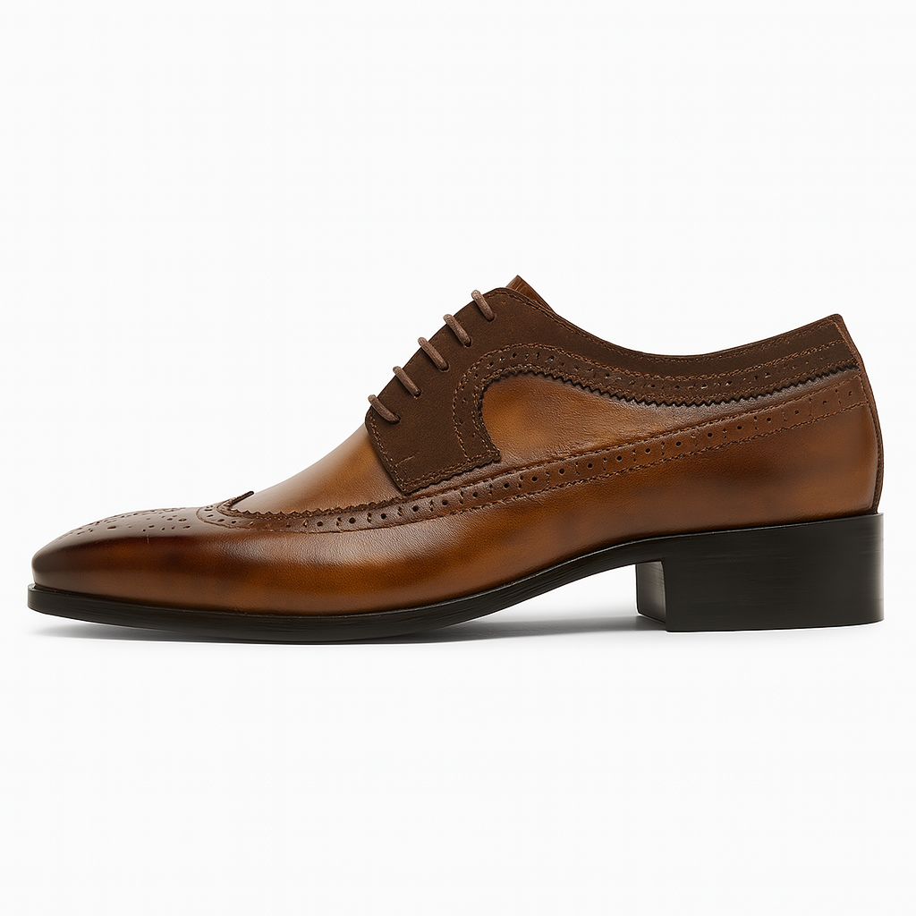 Herre To-farget Wingtip Brogue Oxford Sko for Formelle Anledninger