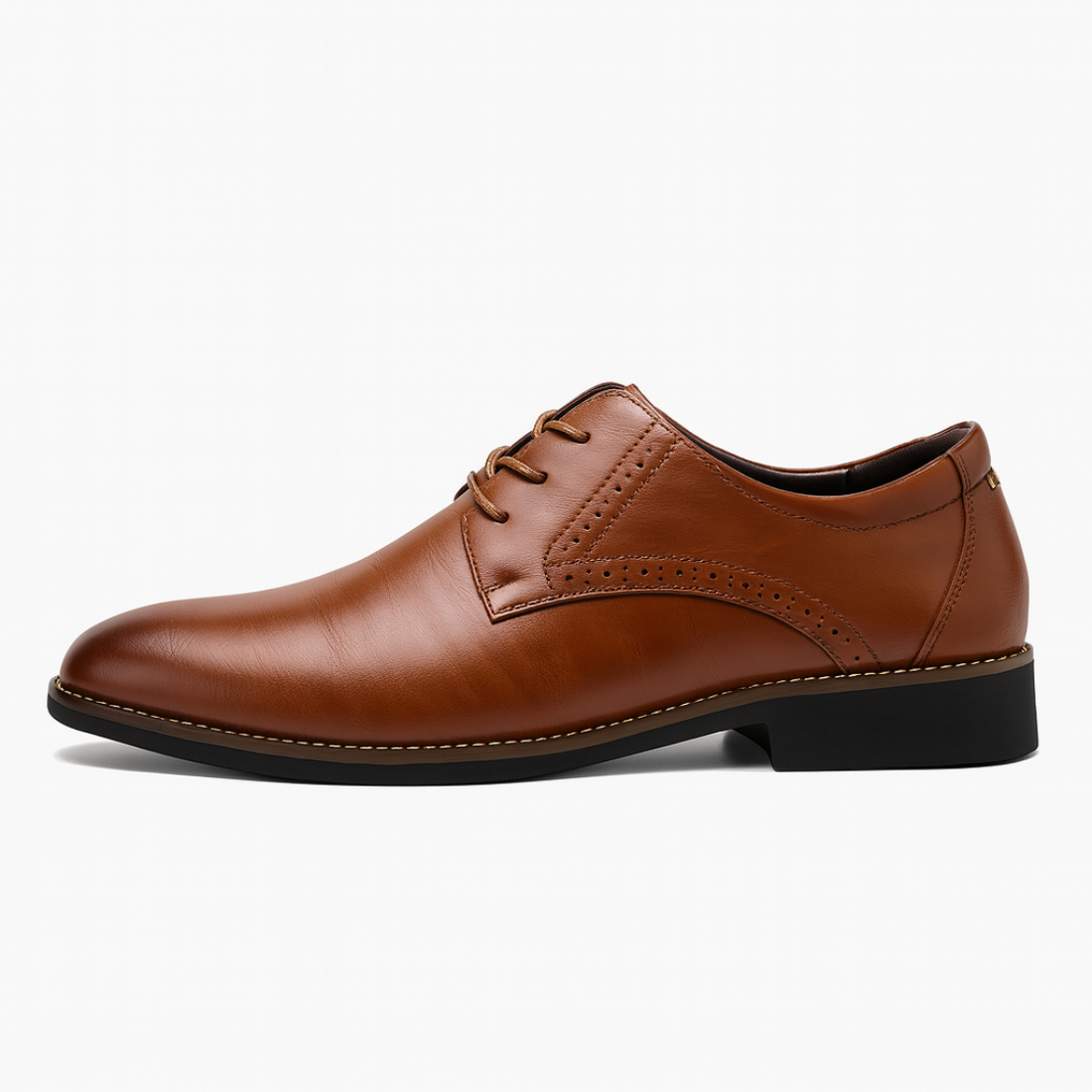 Herres brune Oxford dressko – Stilige snøresko med brogue-design for formelle anledninger