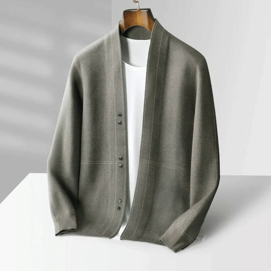 Herre Strikket Cardigan for Smart Casual Bruk