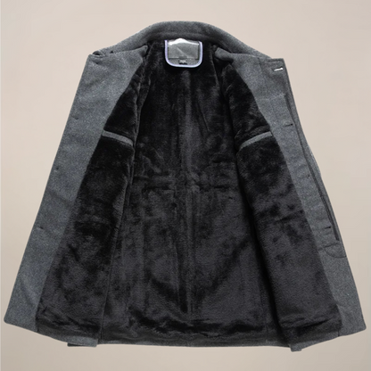 Herre Button-Up Jakke – Stilig Yttertøy for Høst/Vinter