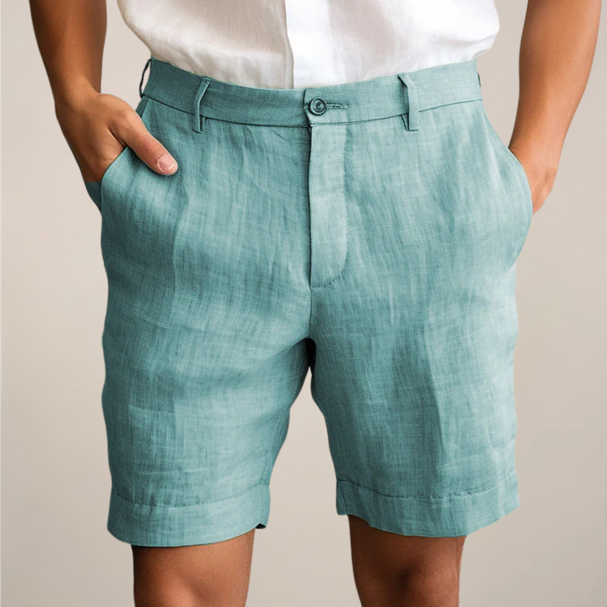 Herre Sommer Shorts - Elastisk Midje i Livlige Farger