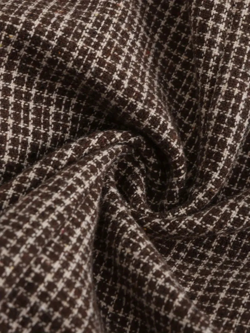 Herreslank passform rutete blazer for smart casual arrangementer