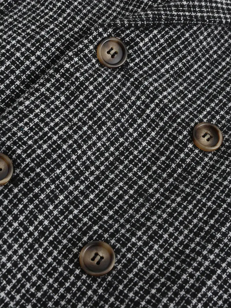 Herreslank passform rutete blazer for smart casual arrangementer