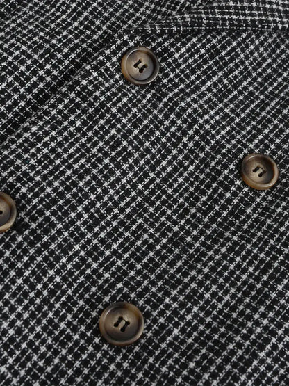 Herreslank passform rutete blazer for smart casual arrangementer