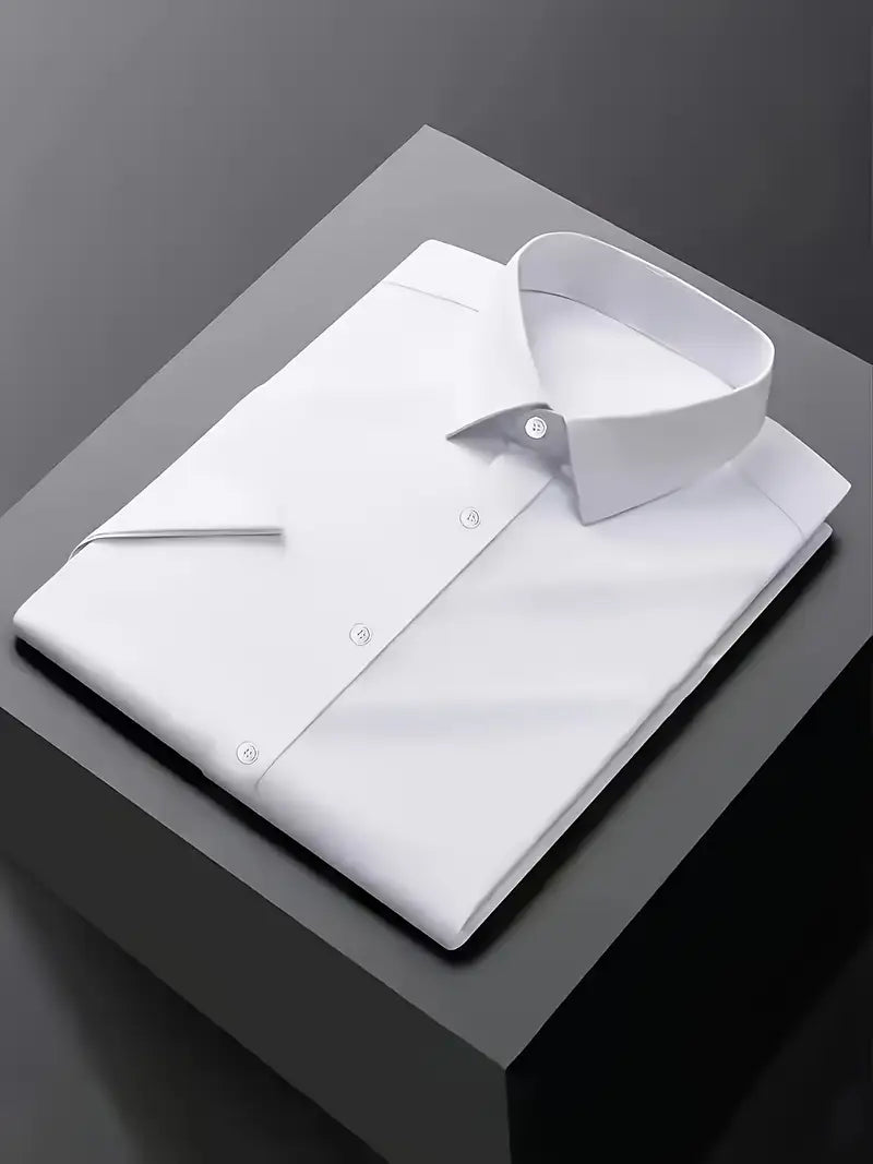Herreslank Fit Hvit Dresskjorte for Formelle Anledninger