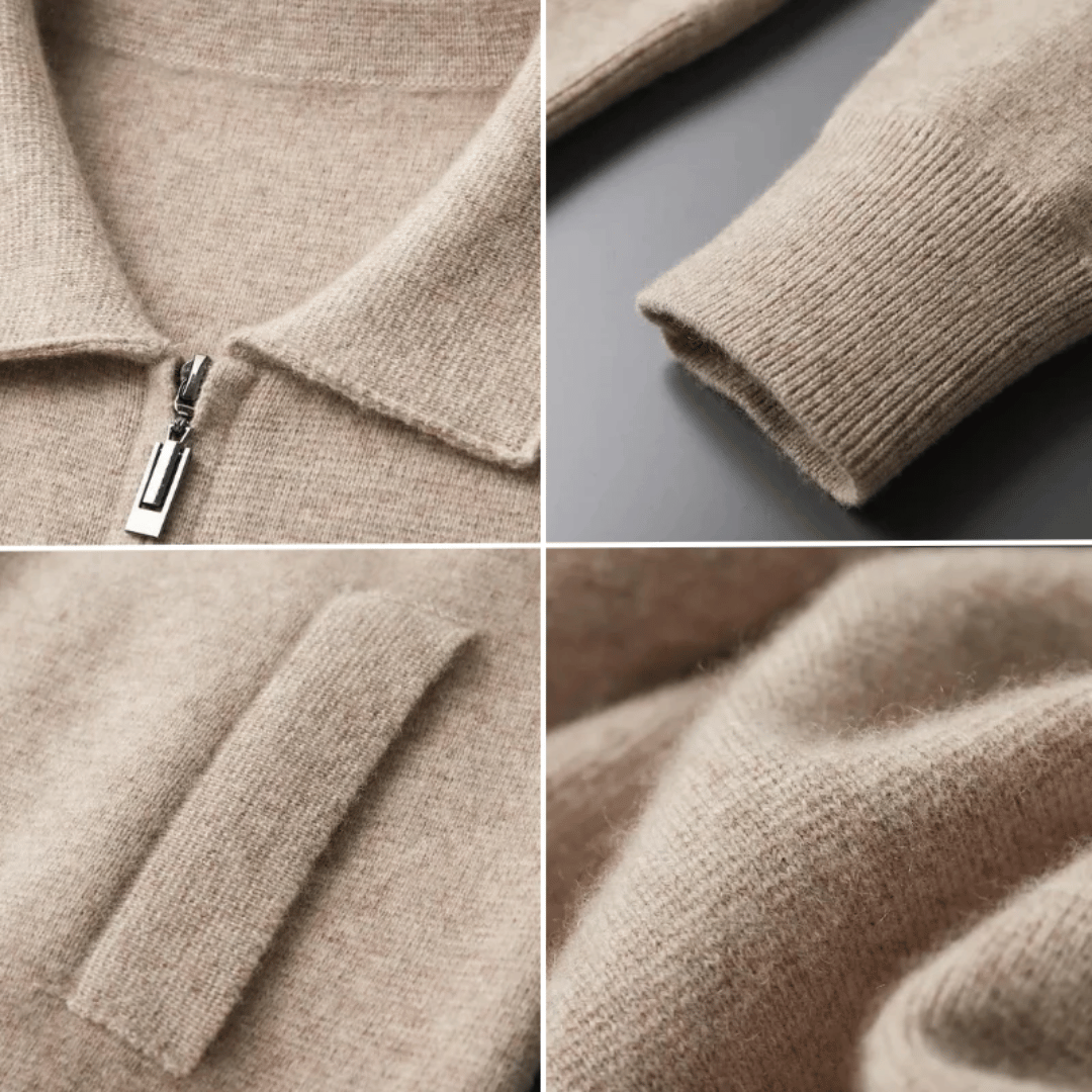 Herre Strikket Cardigan: Stilig Lag-på-Lag Jakke for Alle Anledninger