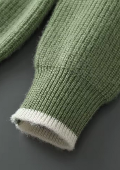 Herre Strikket Crew Neck Genser for Året Rundt Stil