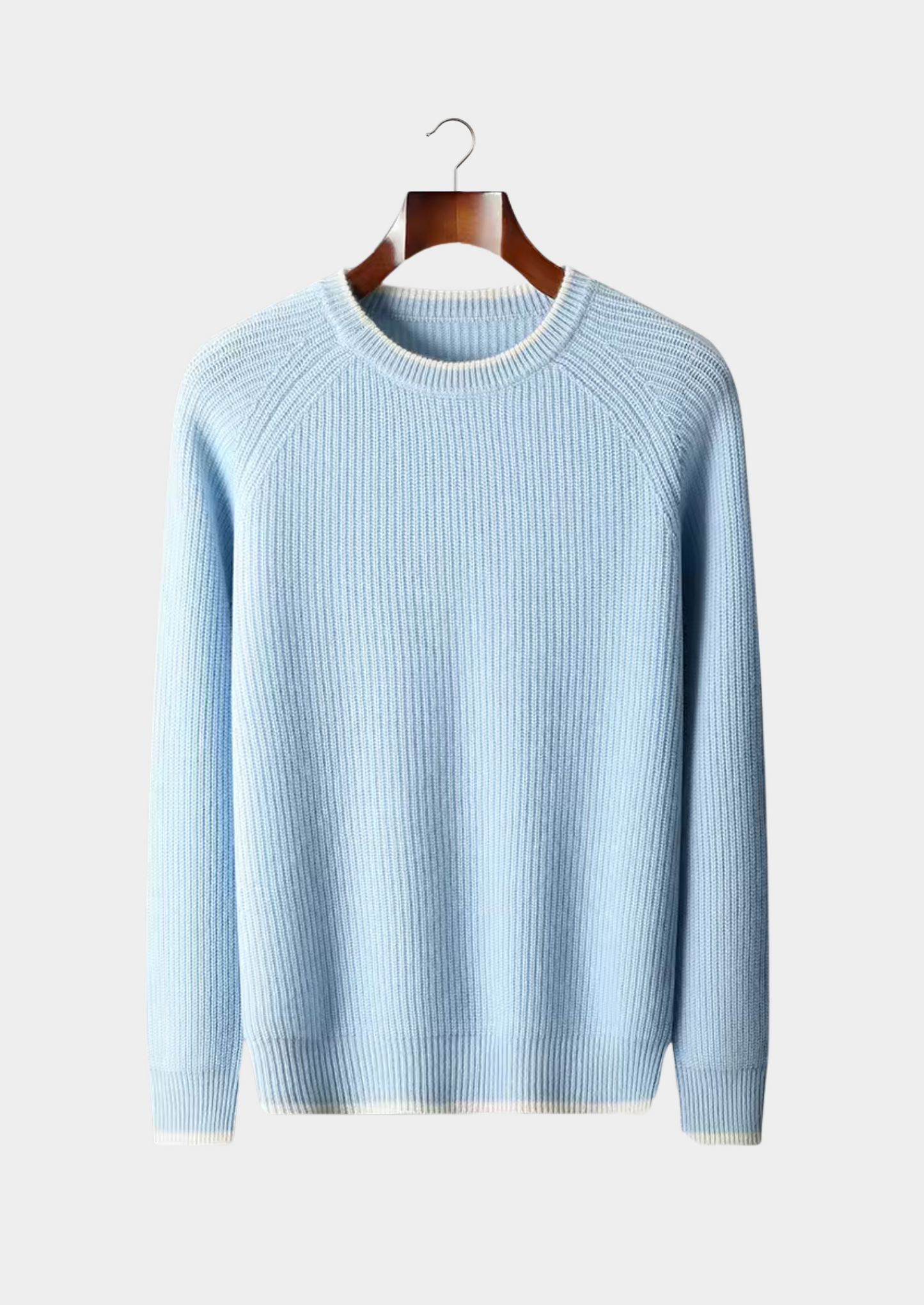 Herre Strikket Crew Neck Genser for Året Rundt Stil