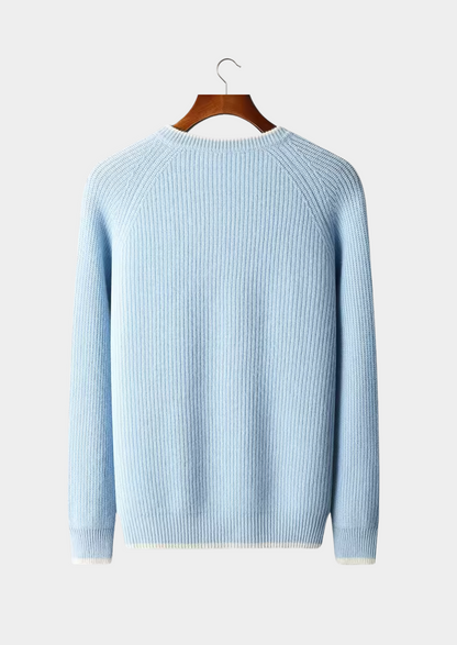 Herre Strikket Crew Neck Genser for Året Rundt Stil