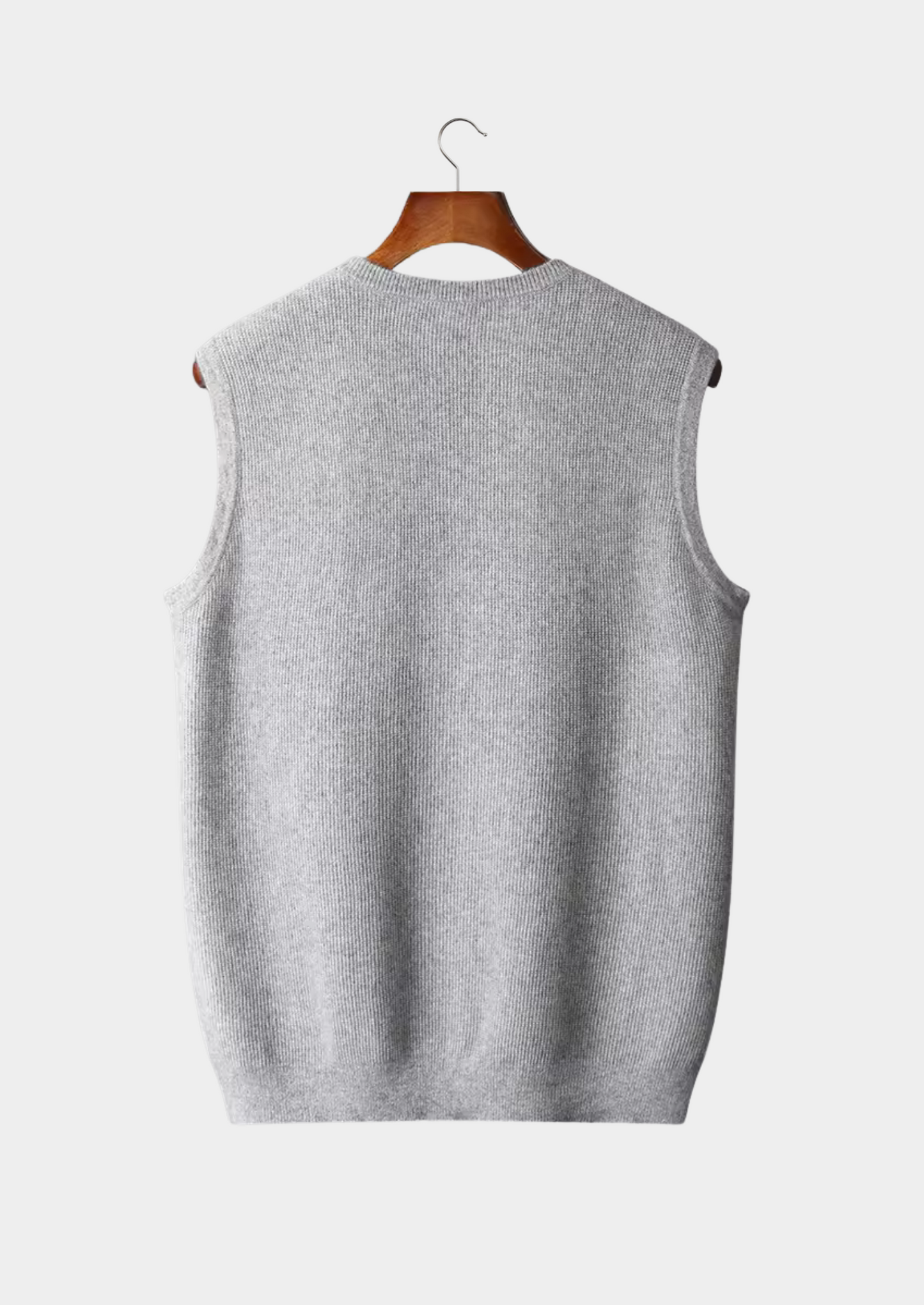 Herre Crew Neck Vest - Sleek Ermeløs Stil for Enhver Anledning