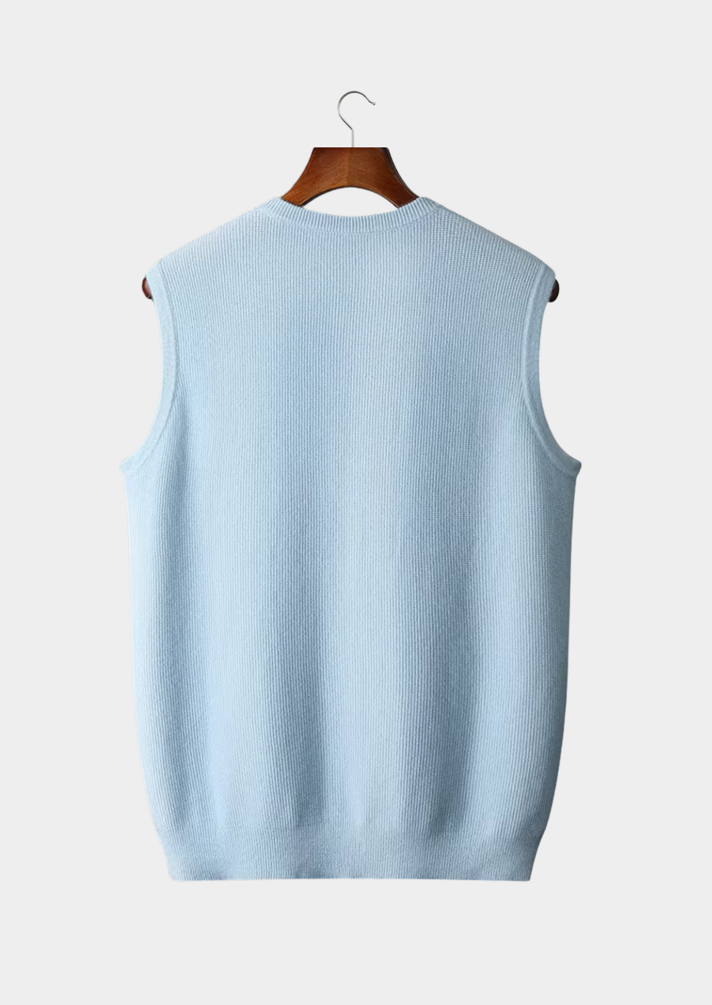 Herre Crew Neck Vest - Sleek Ermeløs Stil for Enhver Anledning