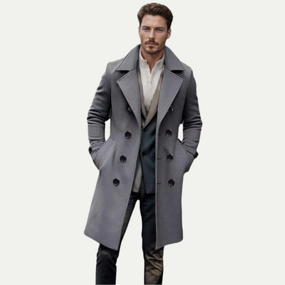 Herre Langline Trench Coat - Italiensk Stil for Enhver Anledning
