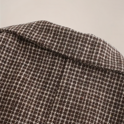 Herre Slim Fit Rutete Blazer for Smarte Anledninger