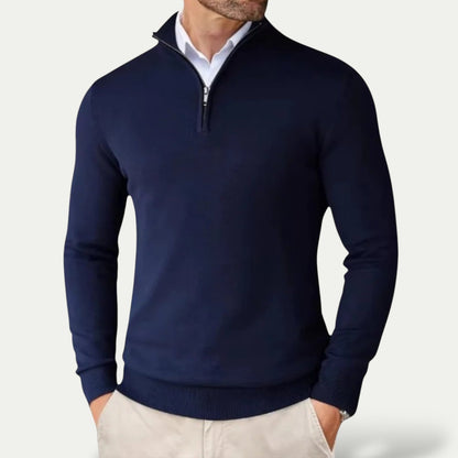 Herre Half-Zip Pullover – Stilig Lag for Året Rundt