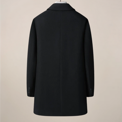 Herre Herringbone Bilfrakk – Stilig Spiss Krage