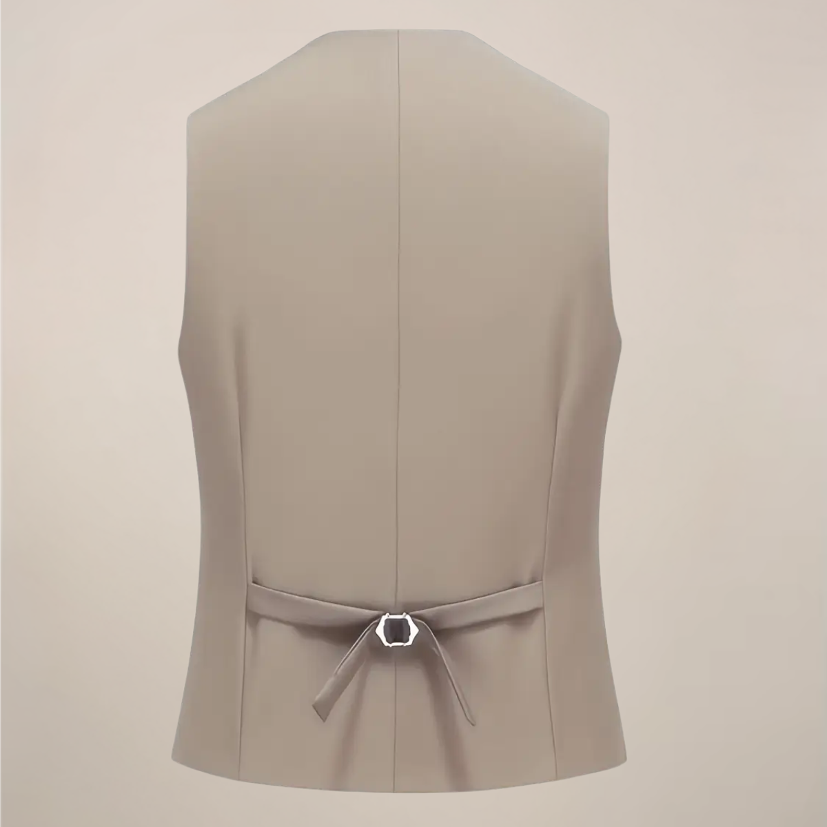 Herres Khaki Tre-delt Dress – Slim Fit Tuxedo for Bryllup og Formelle Anledninger