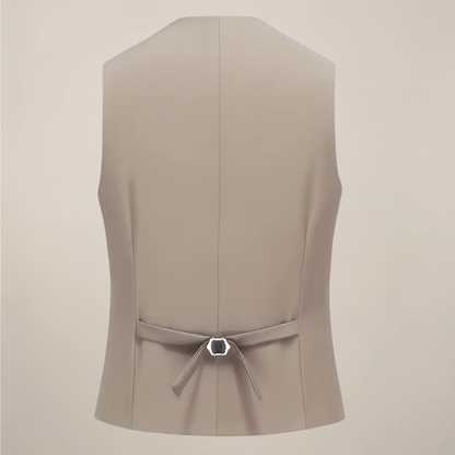 Herres Khaki Tre-delt Dress – Slim Fit Tuxedo for Bryllup og Formelle Anledninger