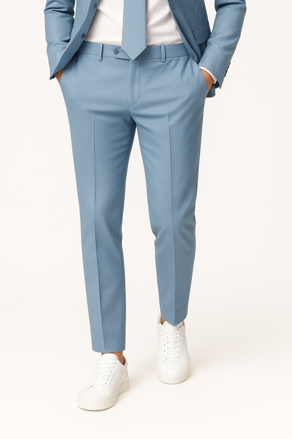 Herre Slim Fit Sommerdress - Stilig To-Delt Sett