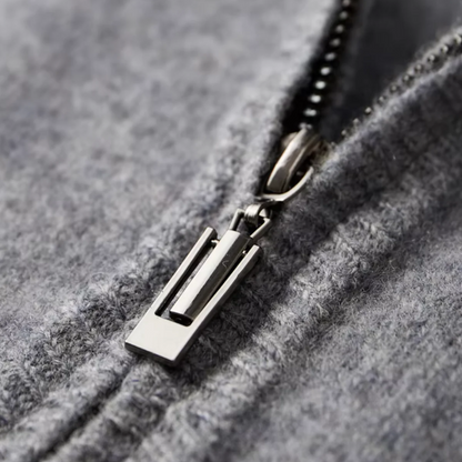 Herre Cozy Zip-Up Genser og Drawstring Bukser for Avslappet Bruk