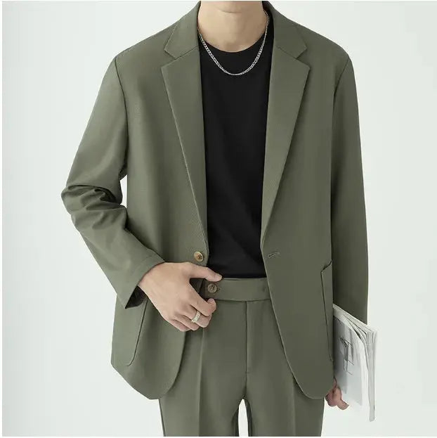 Herre Moderne Minimalistisk To-delt Dress - Sofistikert Stil for Formelle Anledninger