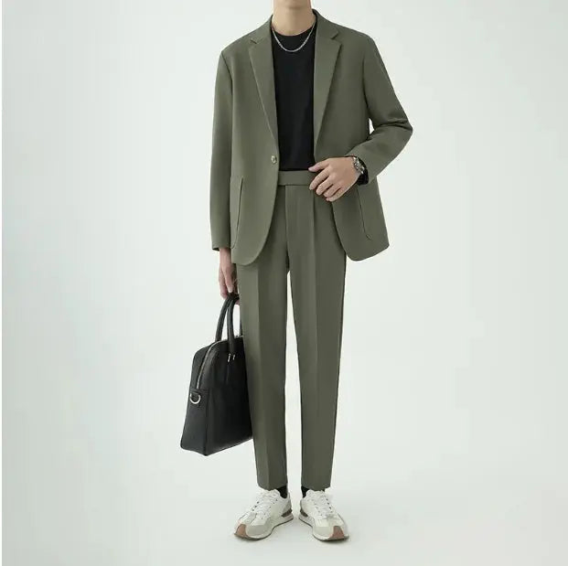 Herre Moderne Minimalistisk To-delt Dress - Sofistikert Stil for Formelle Anledninger