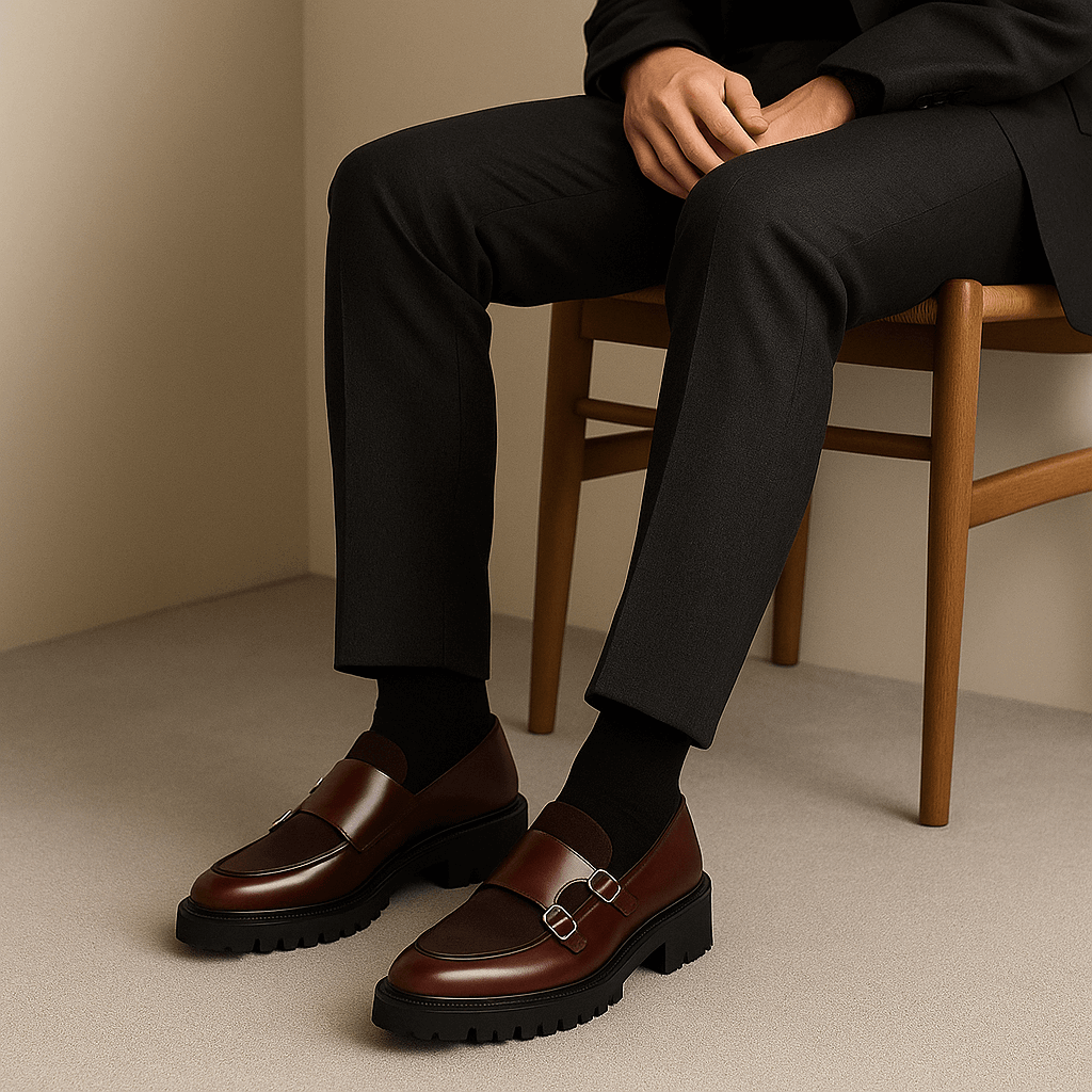 Herre Monk Strap Loafers – Stilige Dressko for Enhver Anledning